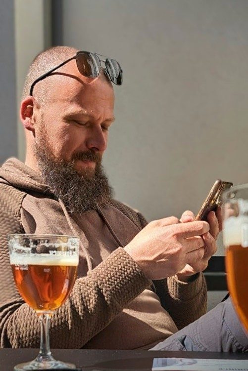 Alexander Moelker in een ongedwongen setting